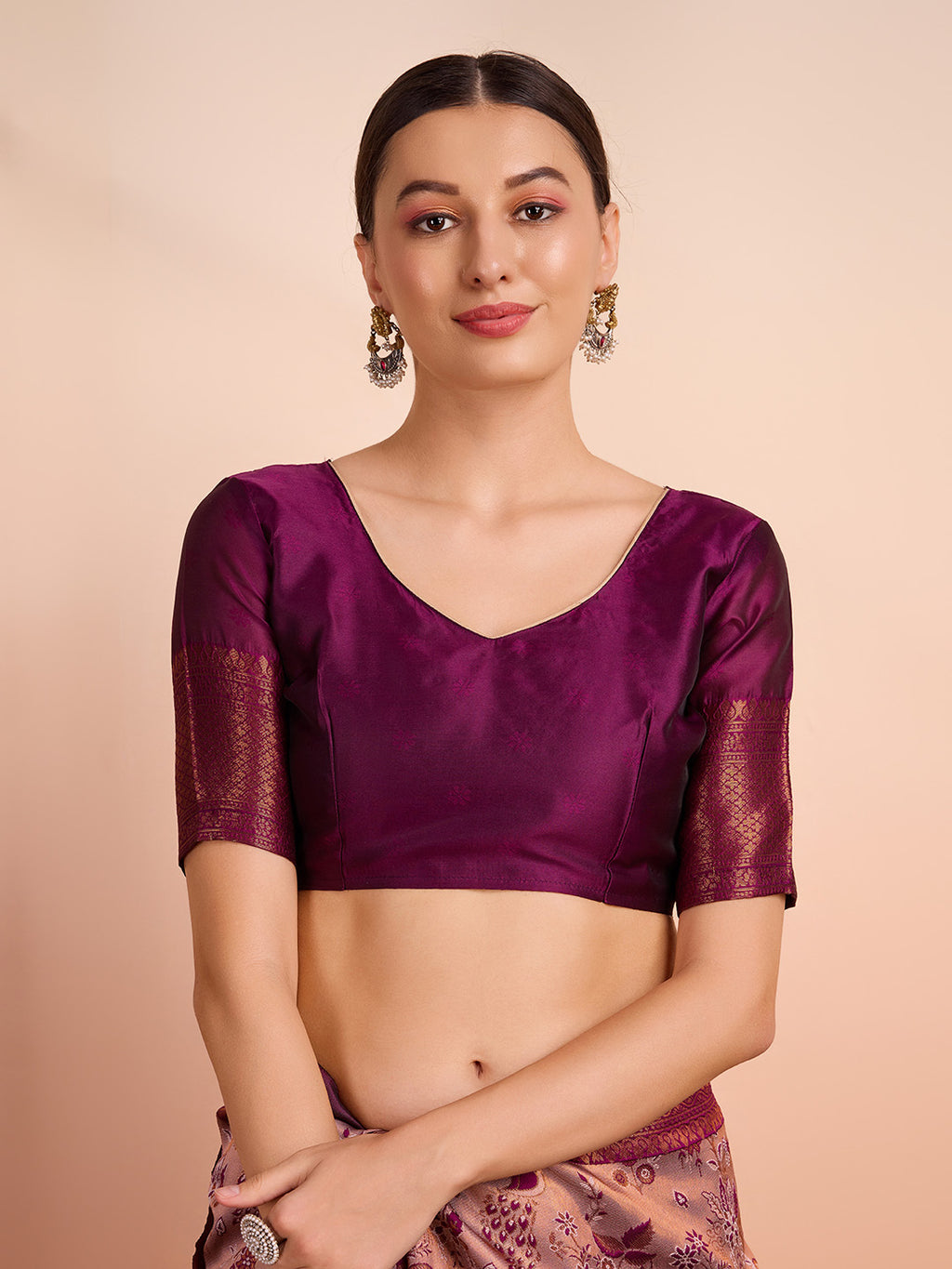 DrapeKatha Blush Banarasi Muse – Woven Banarasi Pure Silk Saree