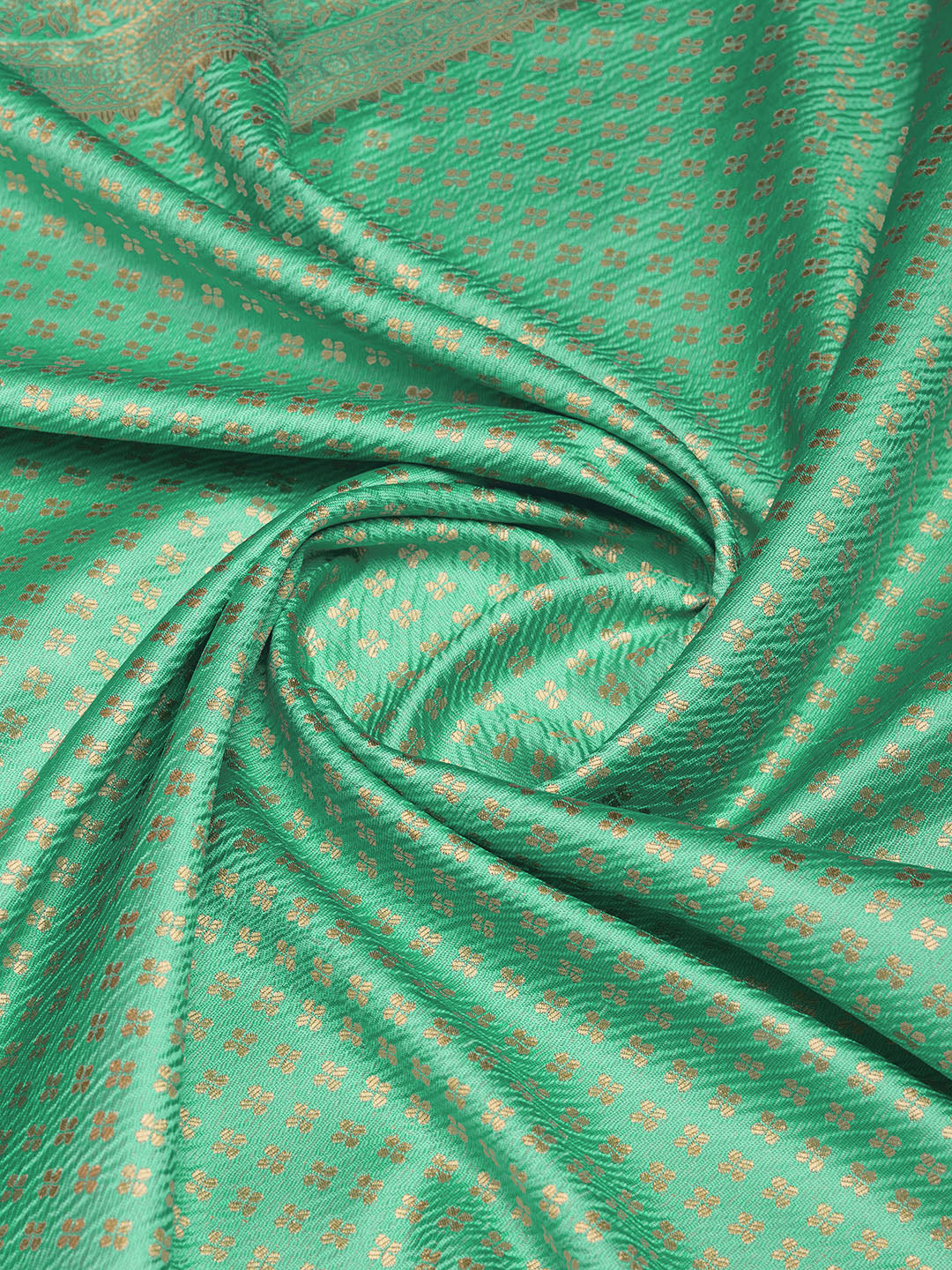 DrapeKatha Pastel Bloom – Jari Weaved Banarasi Silk Blend Saree