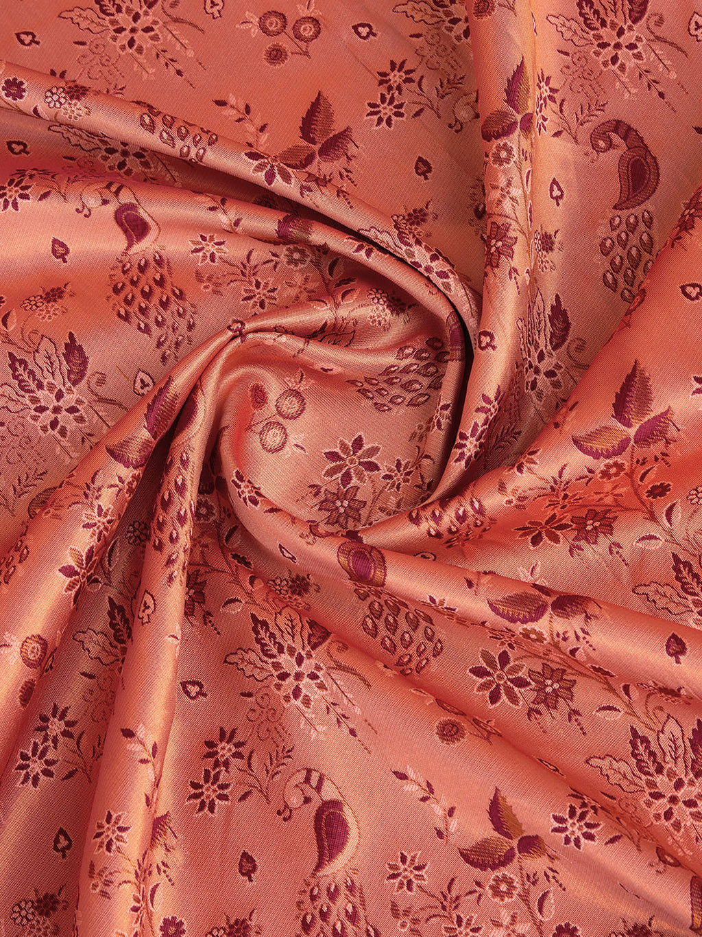 DrapeKatha Rosy Reverie – Woven Banarasi Pure Silk Saree