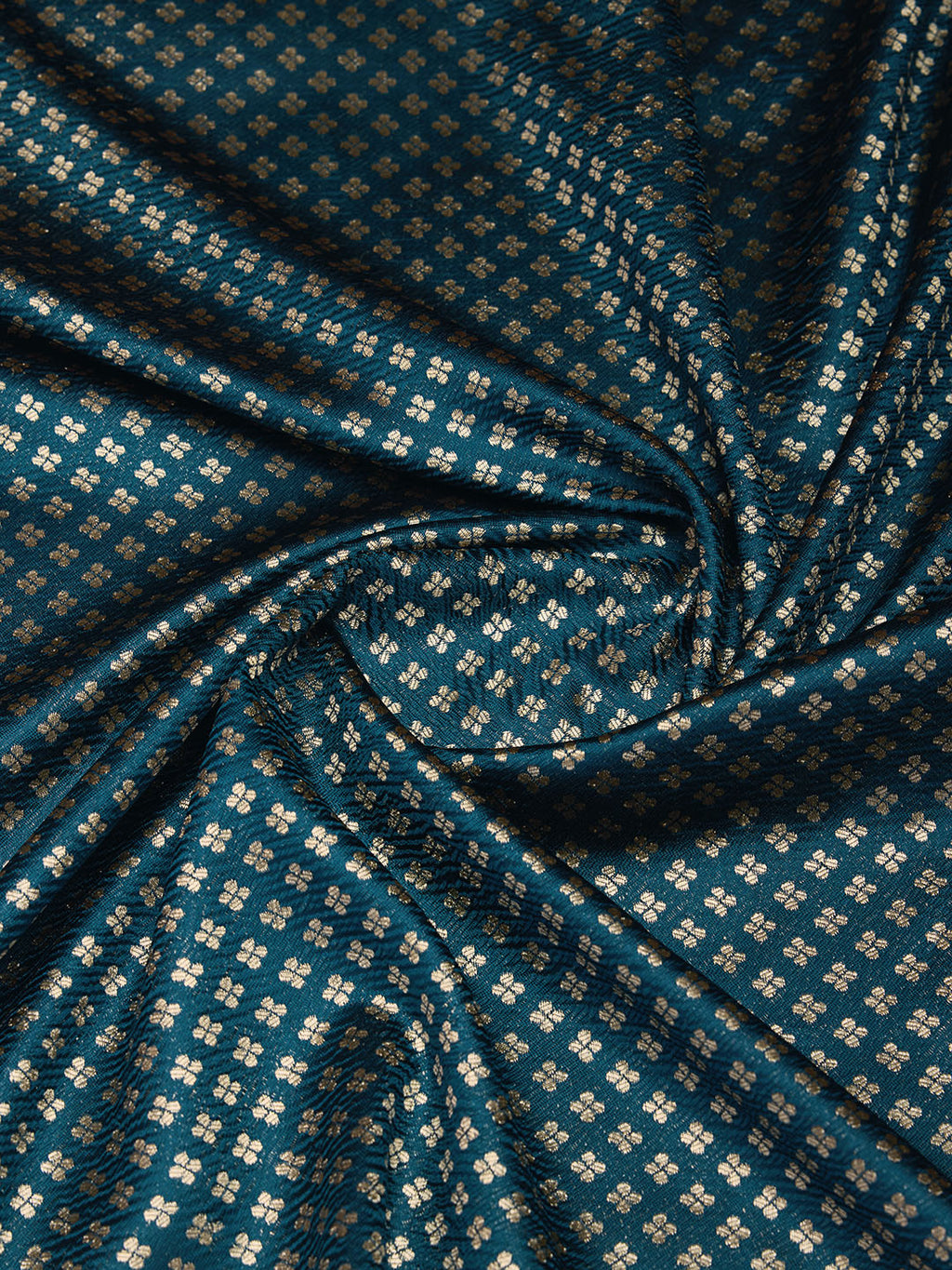 DrapeKatha Azure Elegance – Jari Weaved Banarasi Silk Blend Saree