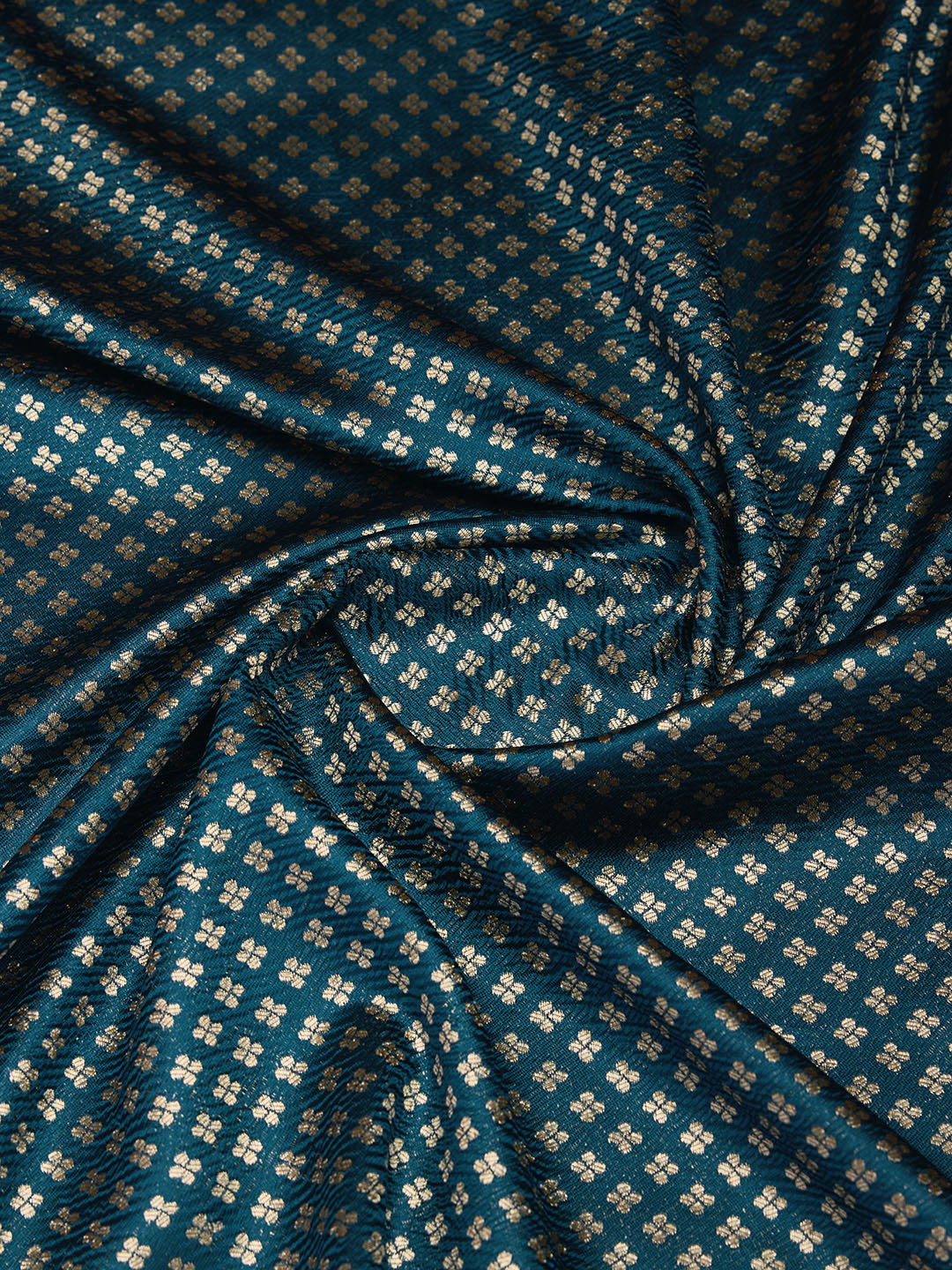 DrapeKatha Azure Elegance – Jari Weaved Banarasi Silk Blend Saree