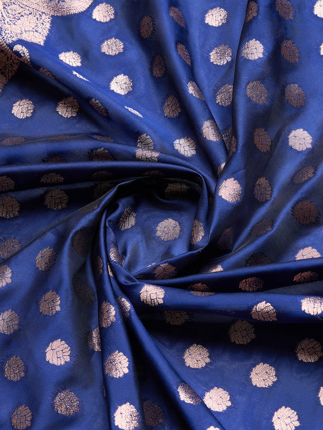DrapeKatha Sapphire Poise – Woven Bollywood Pure Silk Saree
