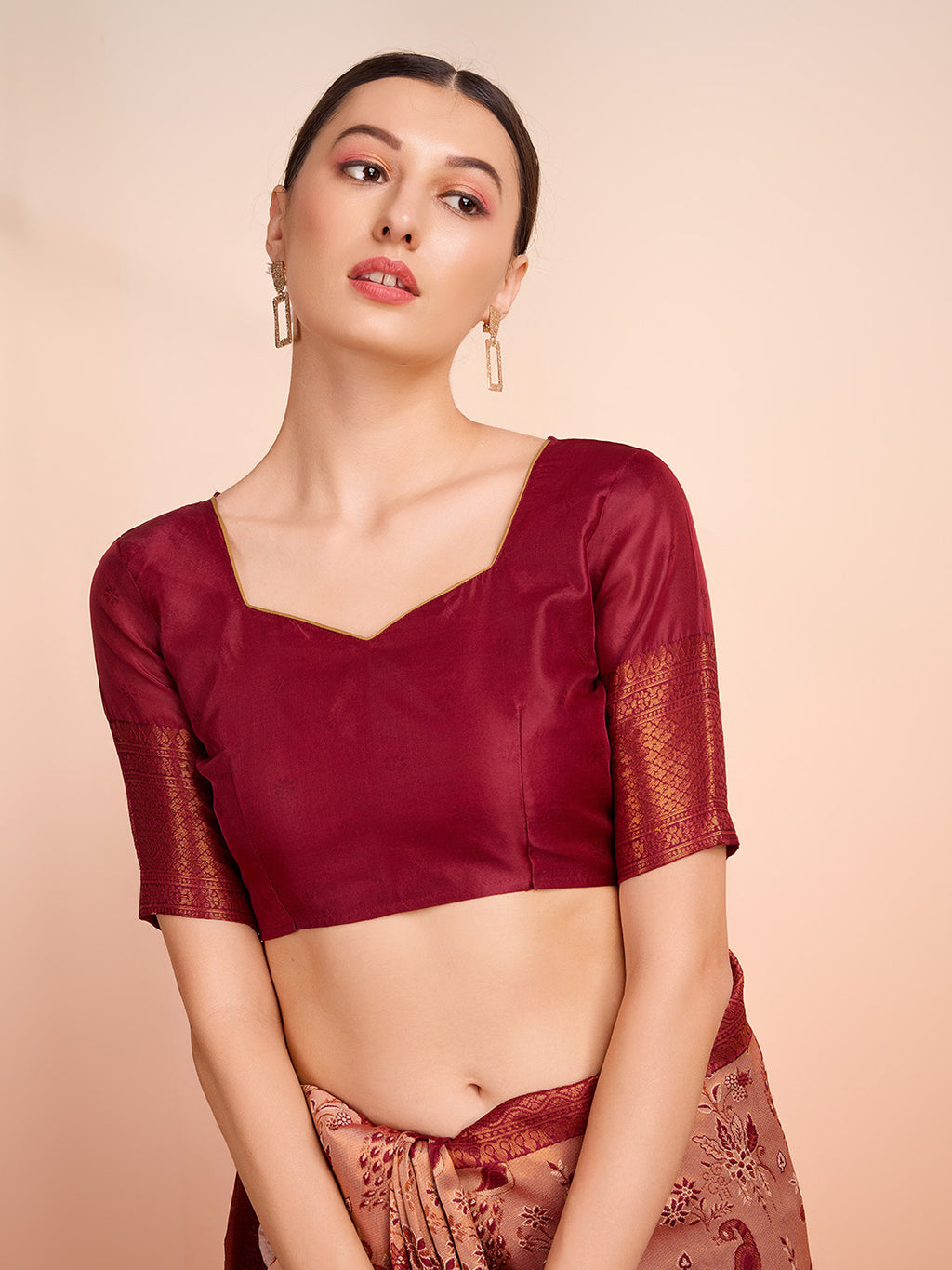 DrapeKatha Pink Petal Weave – Woven Banarasi Pure Silk Saree