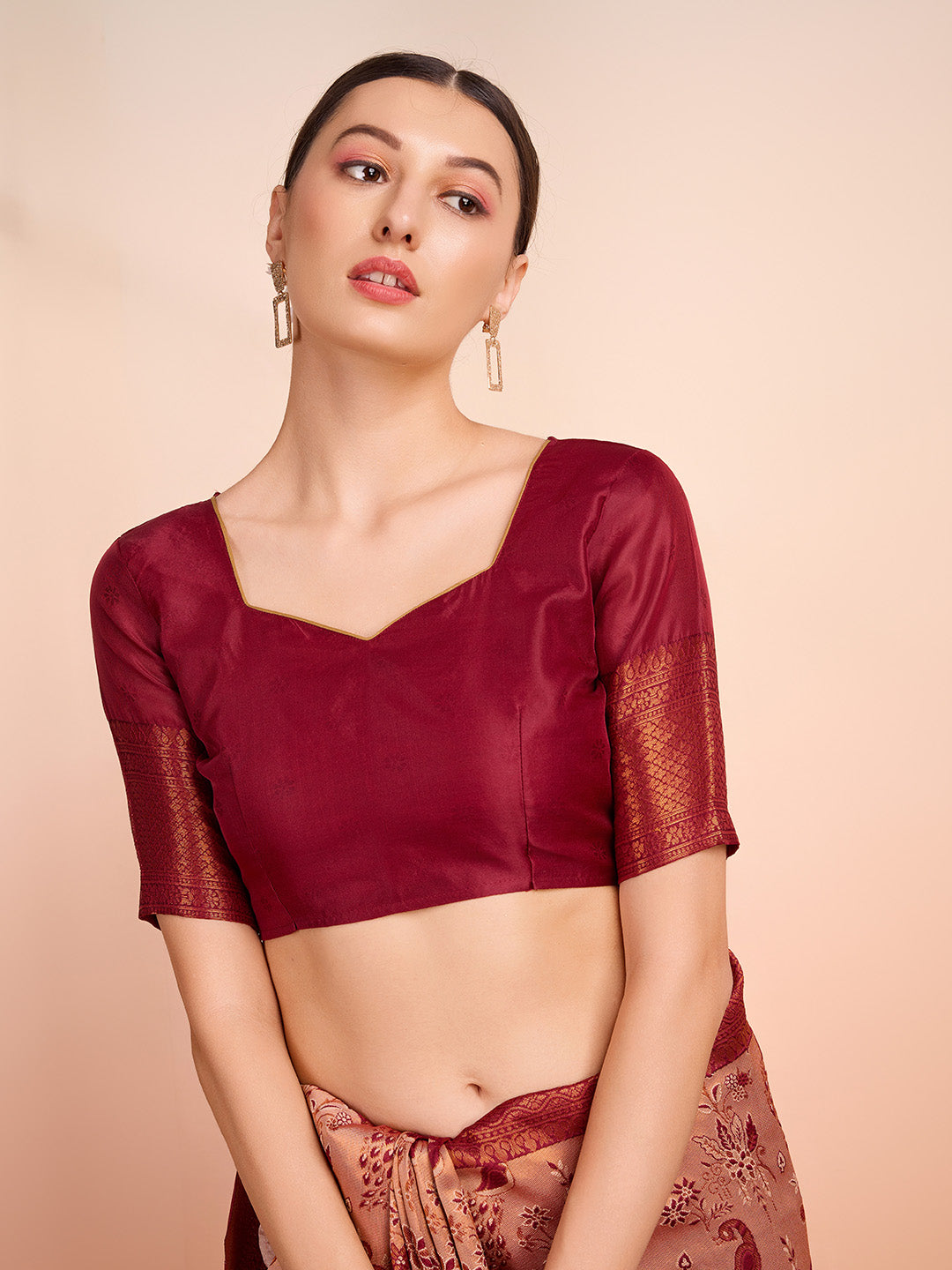 DrapeKatha Pink Petal Weave – Woven Banarasi Pure Silk Saree