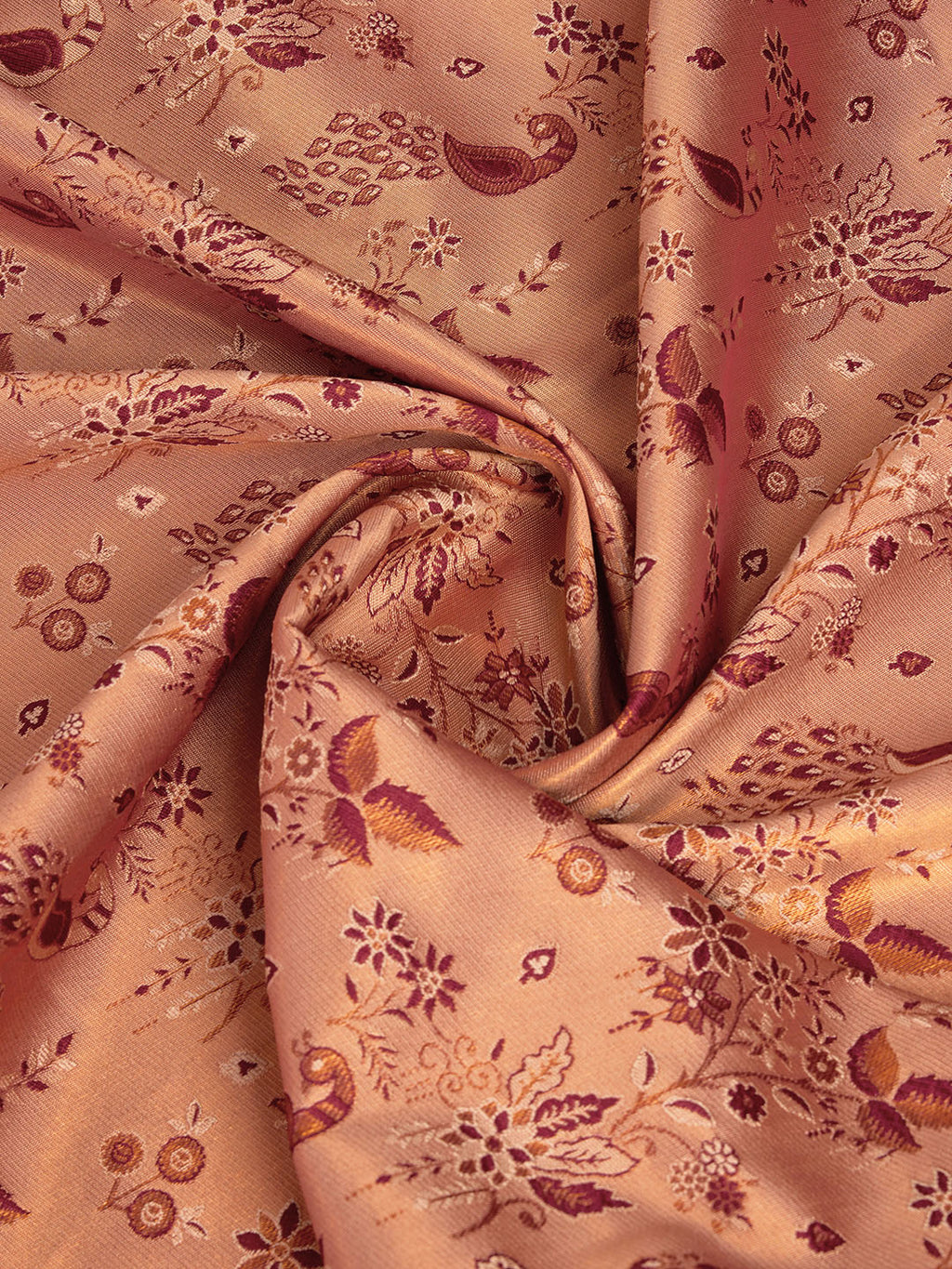 DrapeKatha Pink Petal Weave – Woven Banarasi Pure Silk Saree