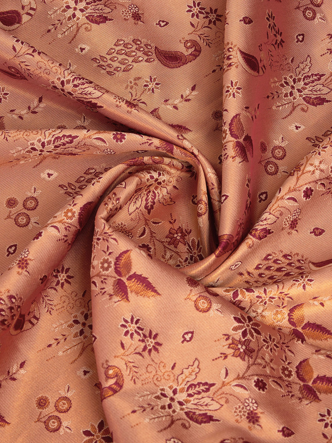 DrapeKatha Pink Petal Weave – Woven Banarasi Pure Silk Saree