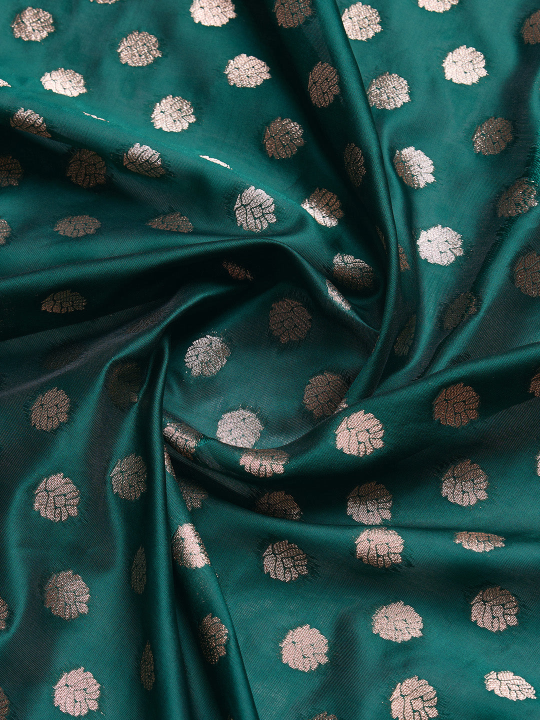 DrapeKatha Forest Majesty – Woven Bollywood Pure Silk Saree