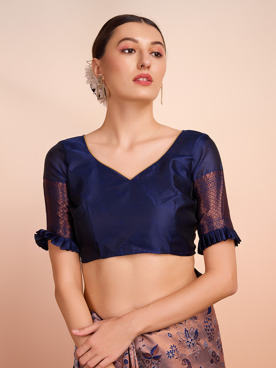 DrapeKatha Celebration Hue – Woven Banarasi Pure Silk Saree
