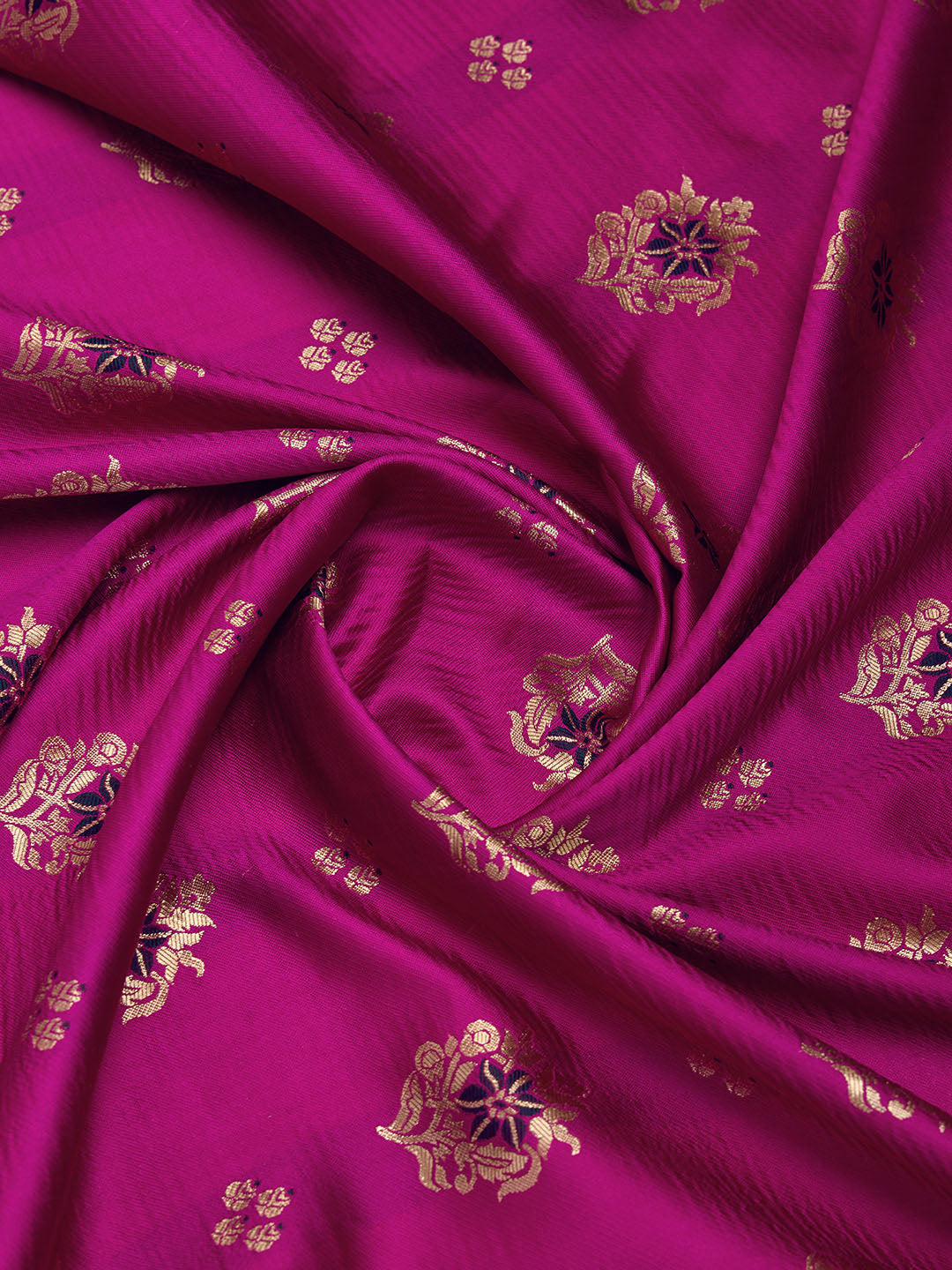 DrapeKatha Gulab Gatha – Digital Print Banarasi Silk Blend Saree