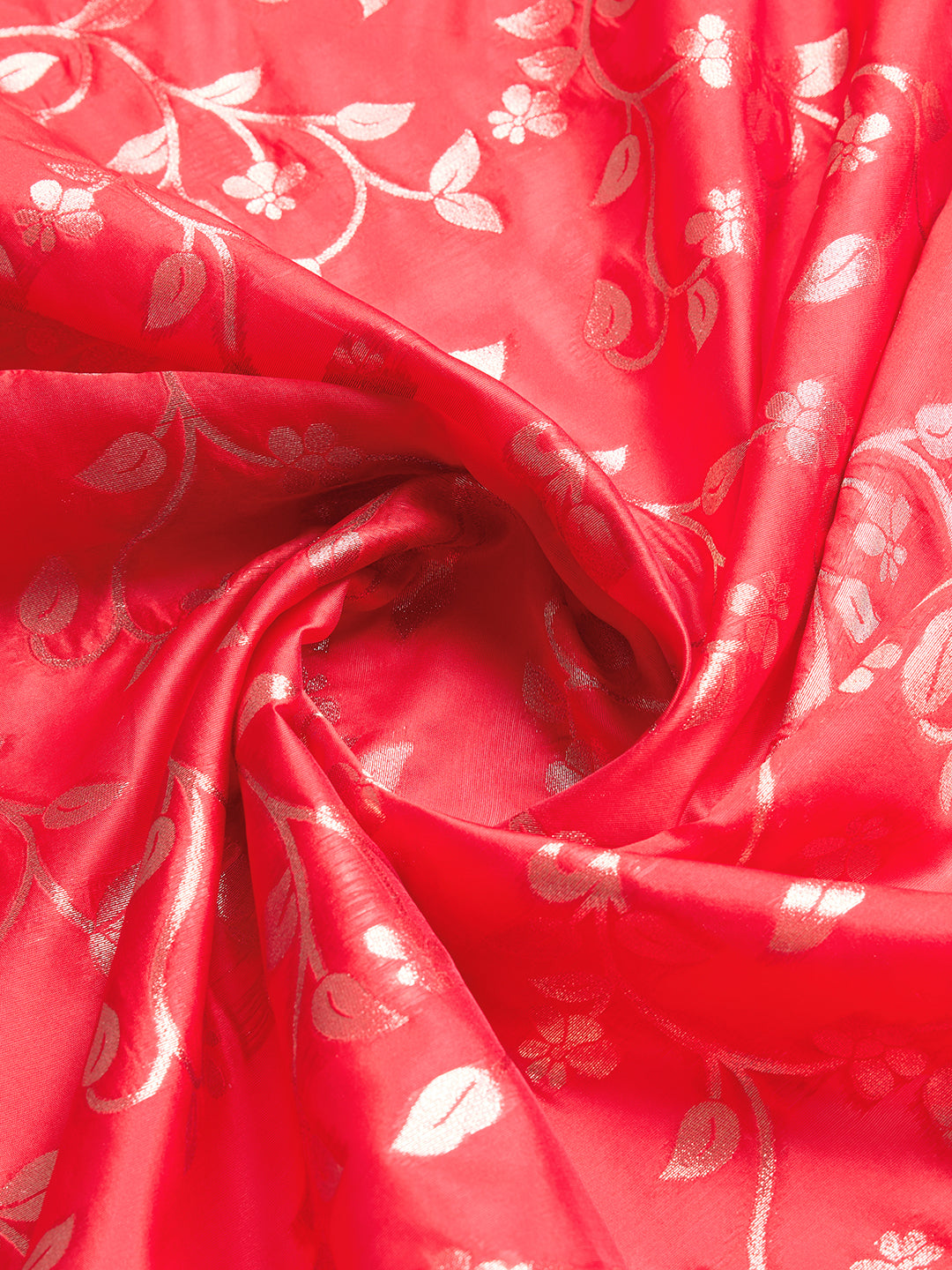 DrapeKatha Scarlet Spark – Woven Bollywood Pure Silk Saree