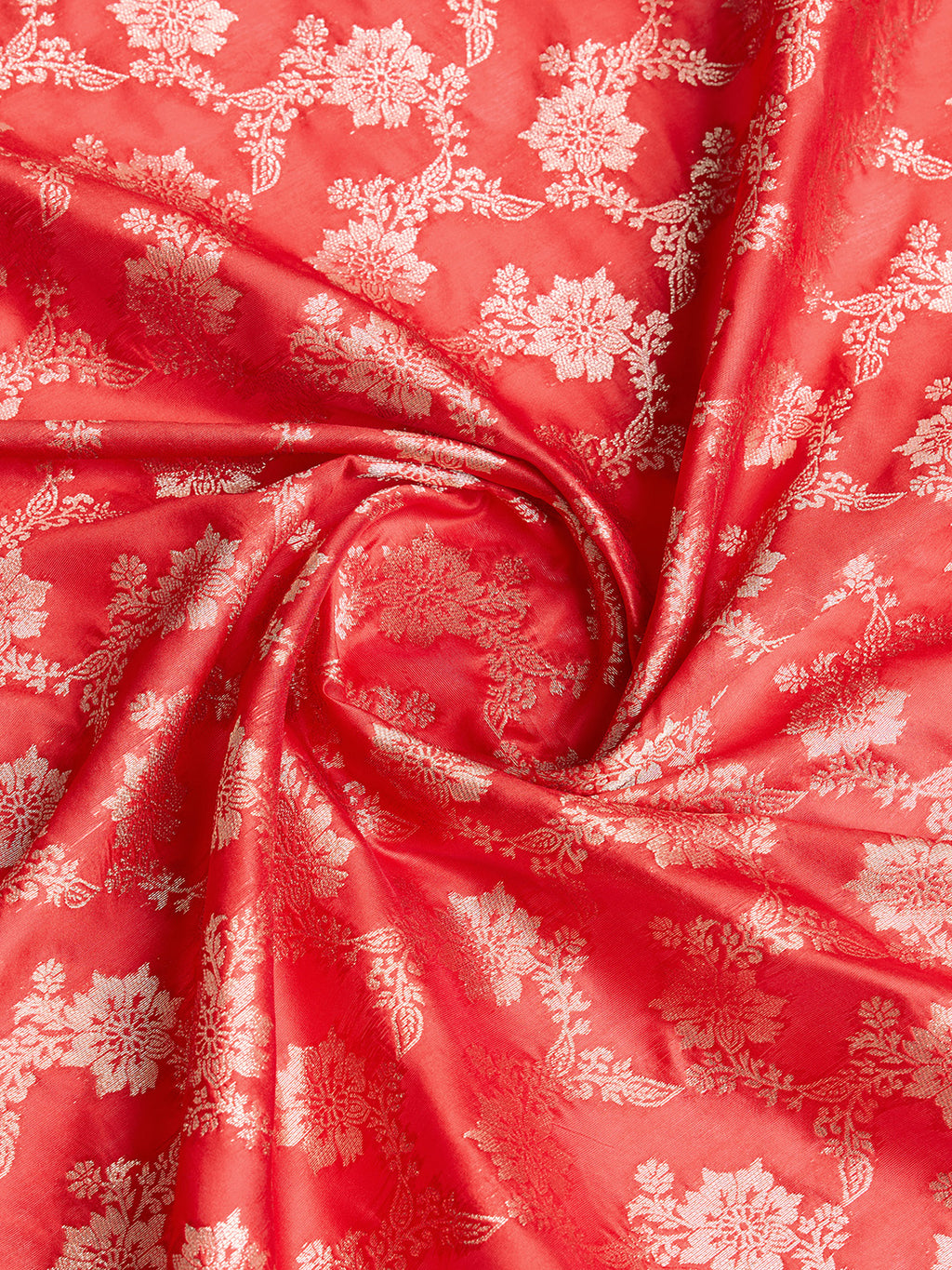 DrapeKatha Vermilion Glitz – Woven Bollywood Pure Silk Saree