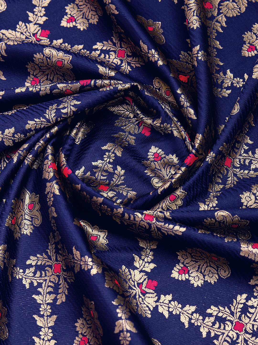 DrapeKatha Rang Utsav – Digital Print Banarasi Silk Blend Saree