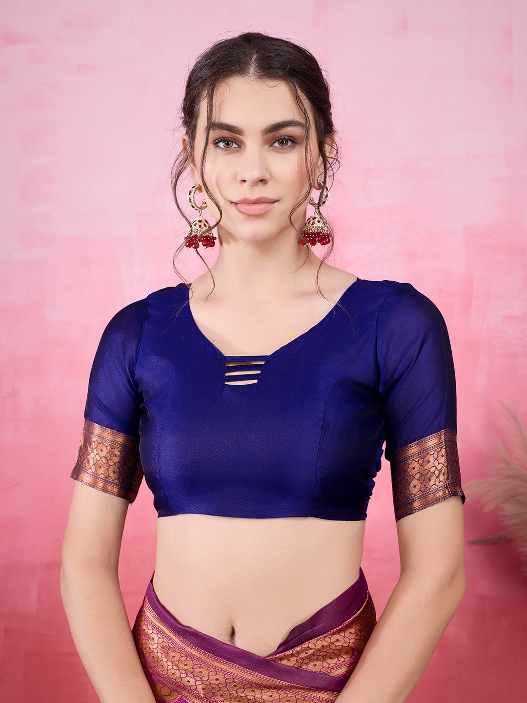 DrapeKatha Rosé Raga – Woven Bollywood Pure Silk Saree
