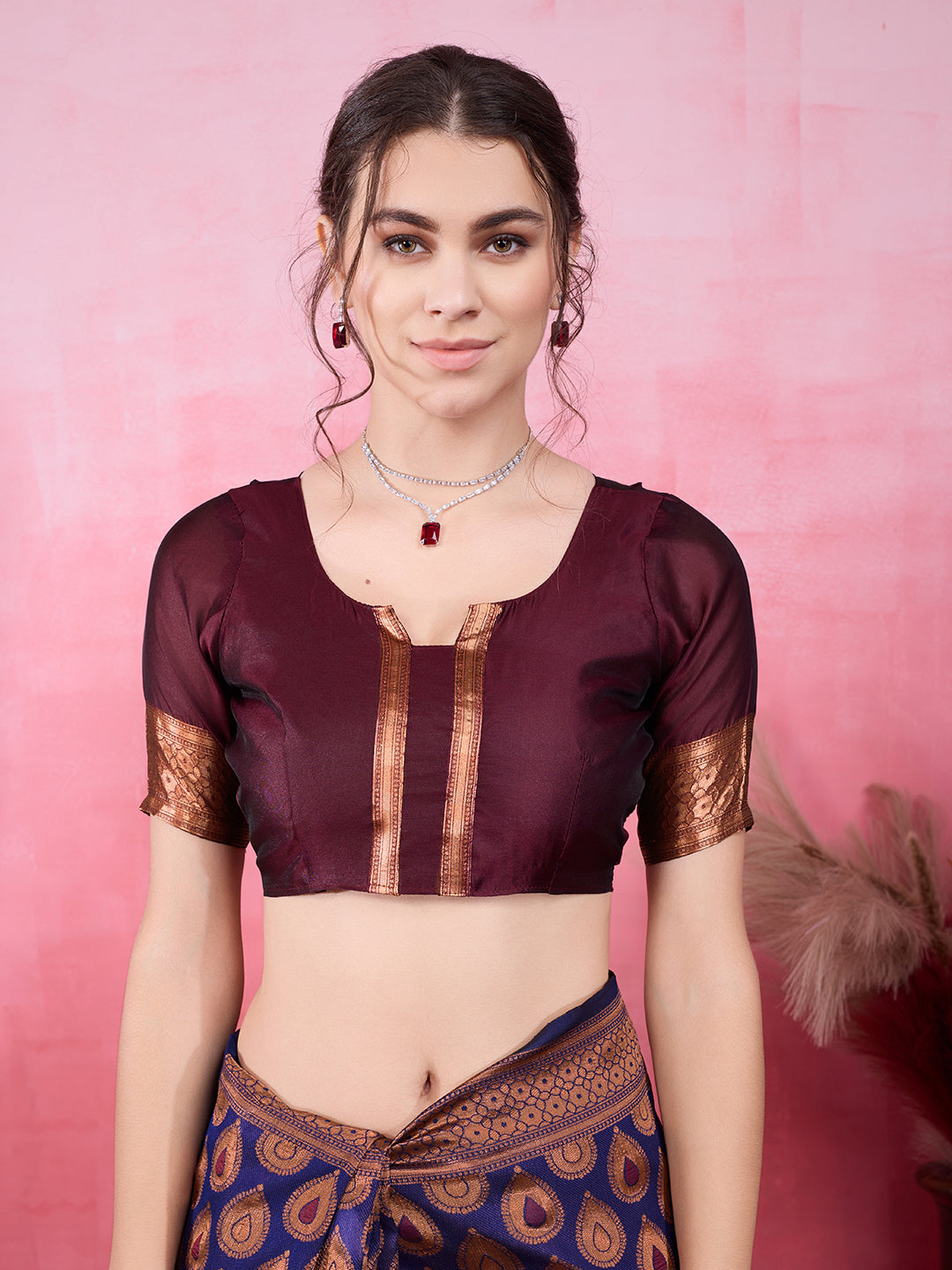 DrapeKatha Twilight Tones – Woven Bollywood Pure Silk Saree
