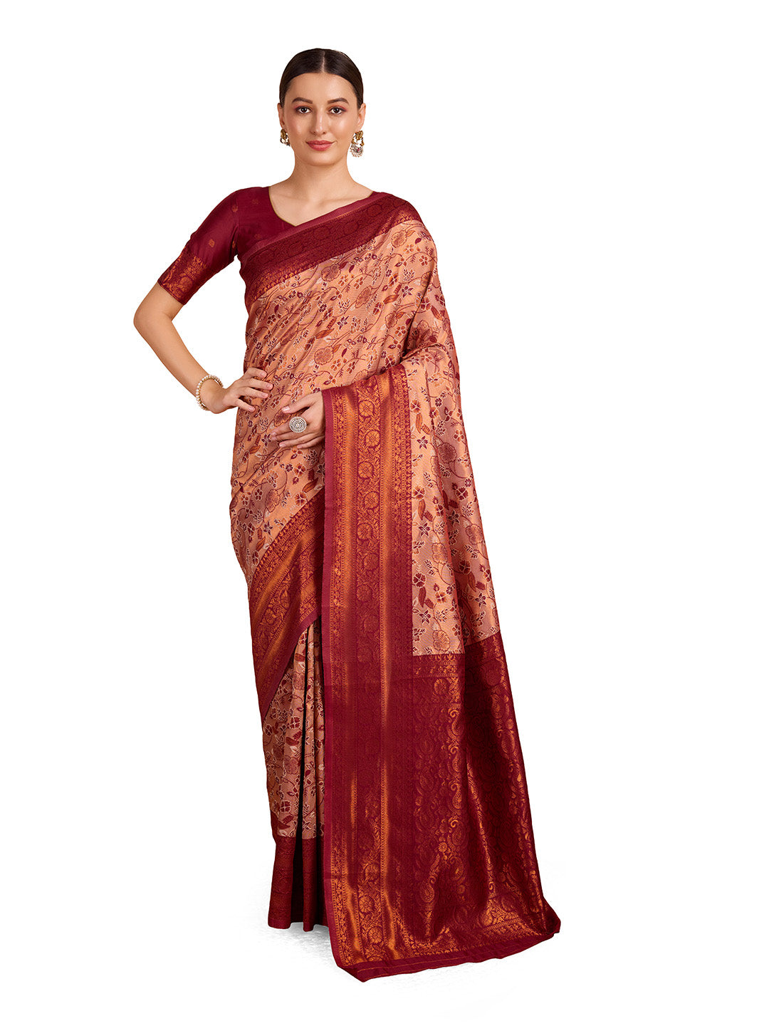 DrapeKatha Shaahi Shringar – Woven Banarasi Pure Silk Saree