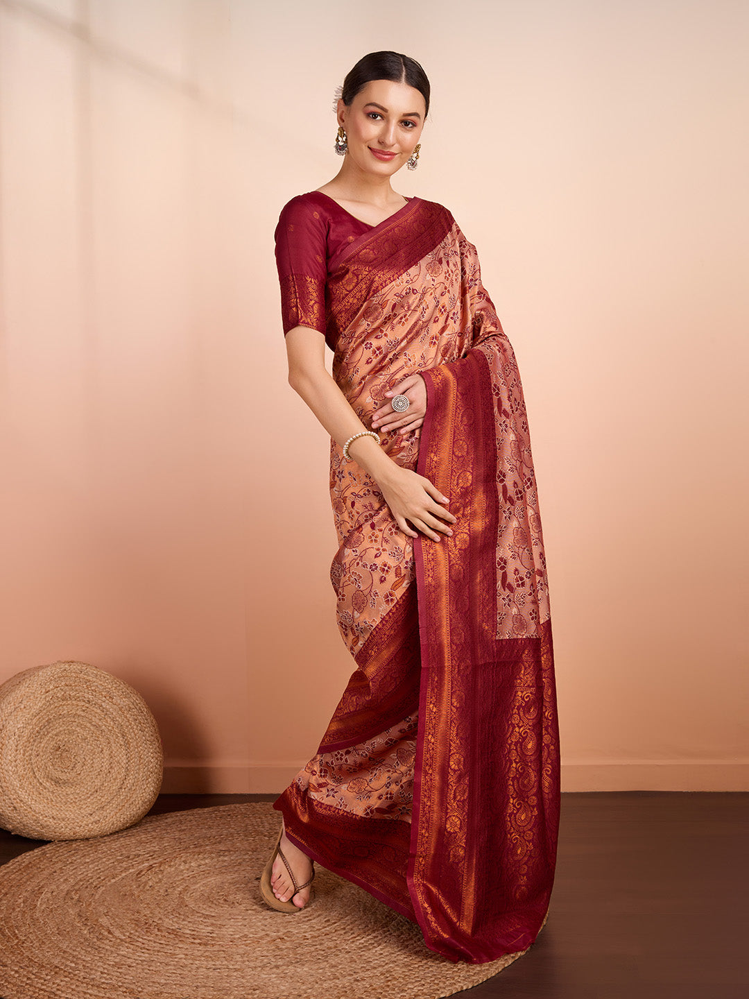 DrapeKatha Shaahi Shringar – Woven Banarasi Pure Silk Saree