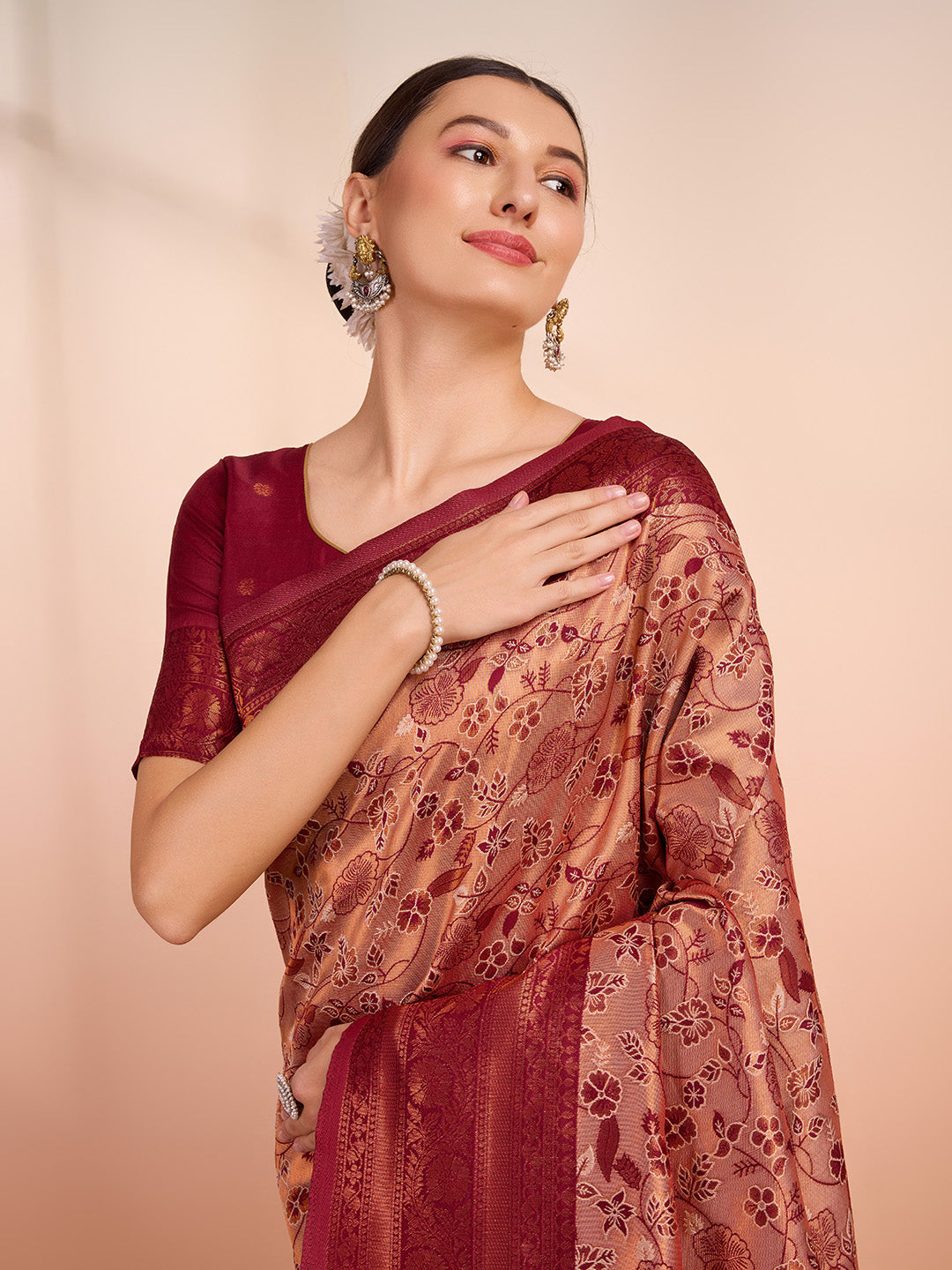 DrapeKatha Shaahi Shringar – Woven Banarasi Pure Silk Saree