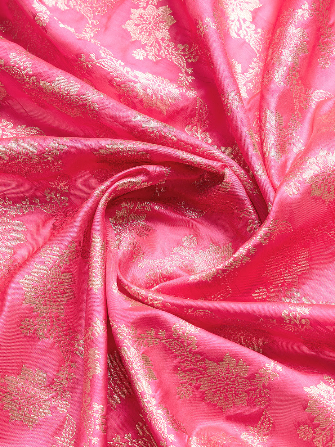 DrapeKatha Rosé Radiance – Woven Bollywood Pure Silk Saree