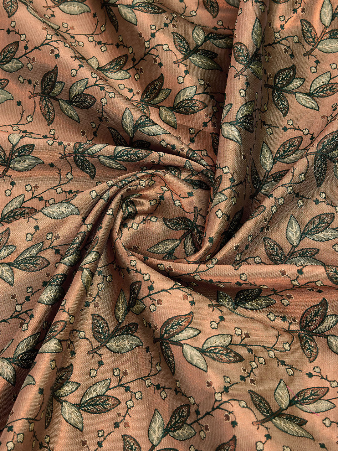 DrapeKatha Forest Dusk – Woven Banarasi Pure Silk Saree