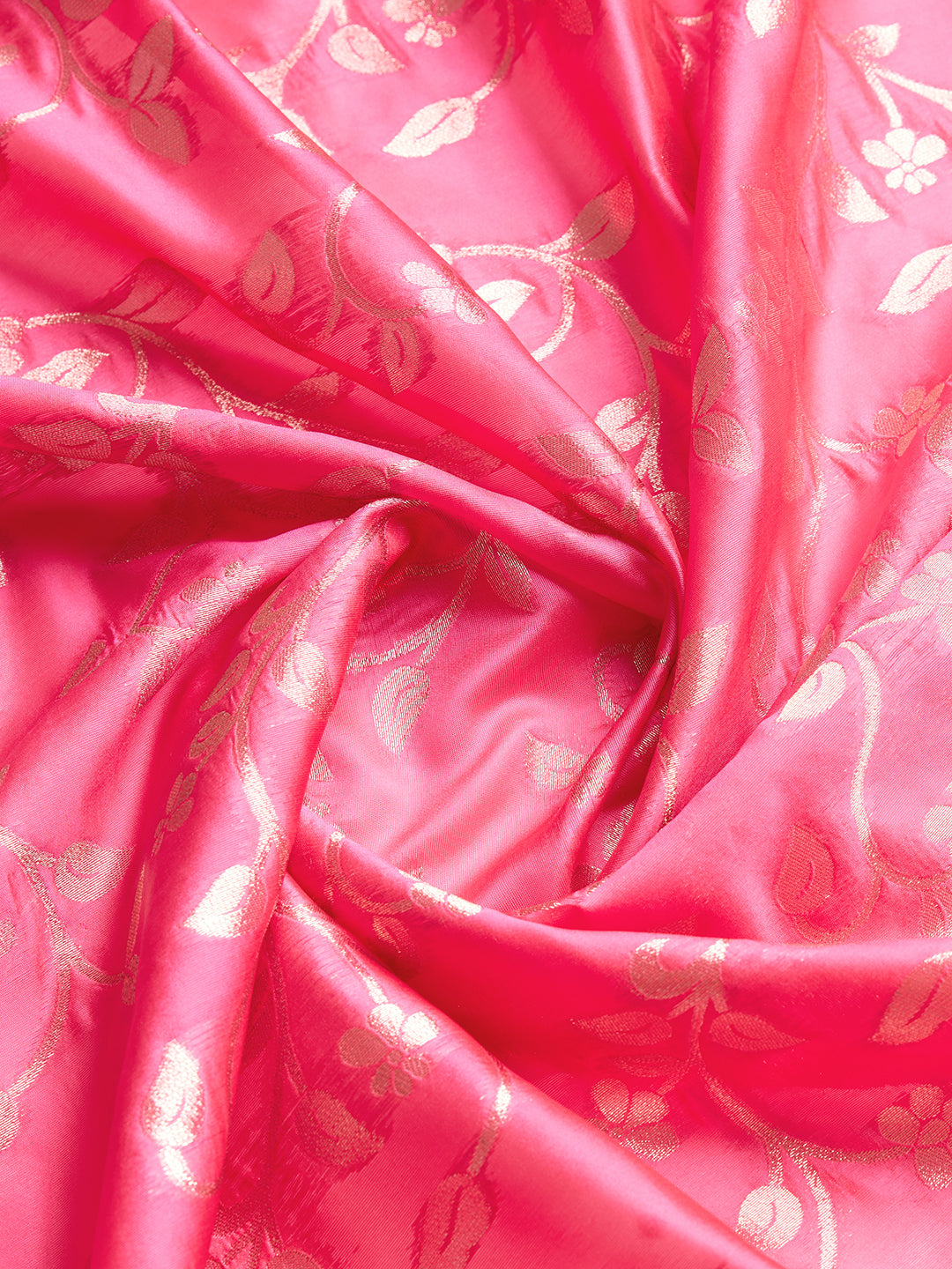 DrapeKatha Blush Bloom – Woven Bollywood Pure Silk Saree