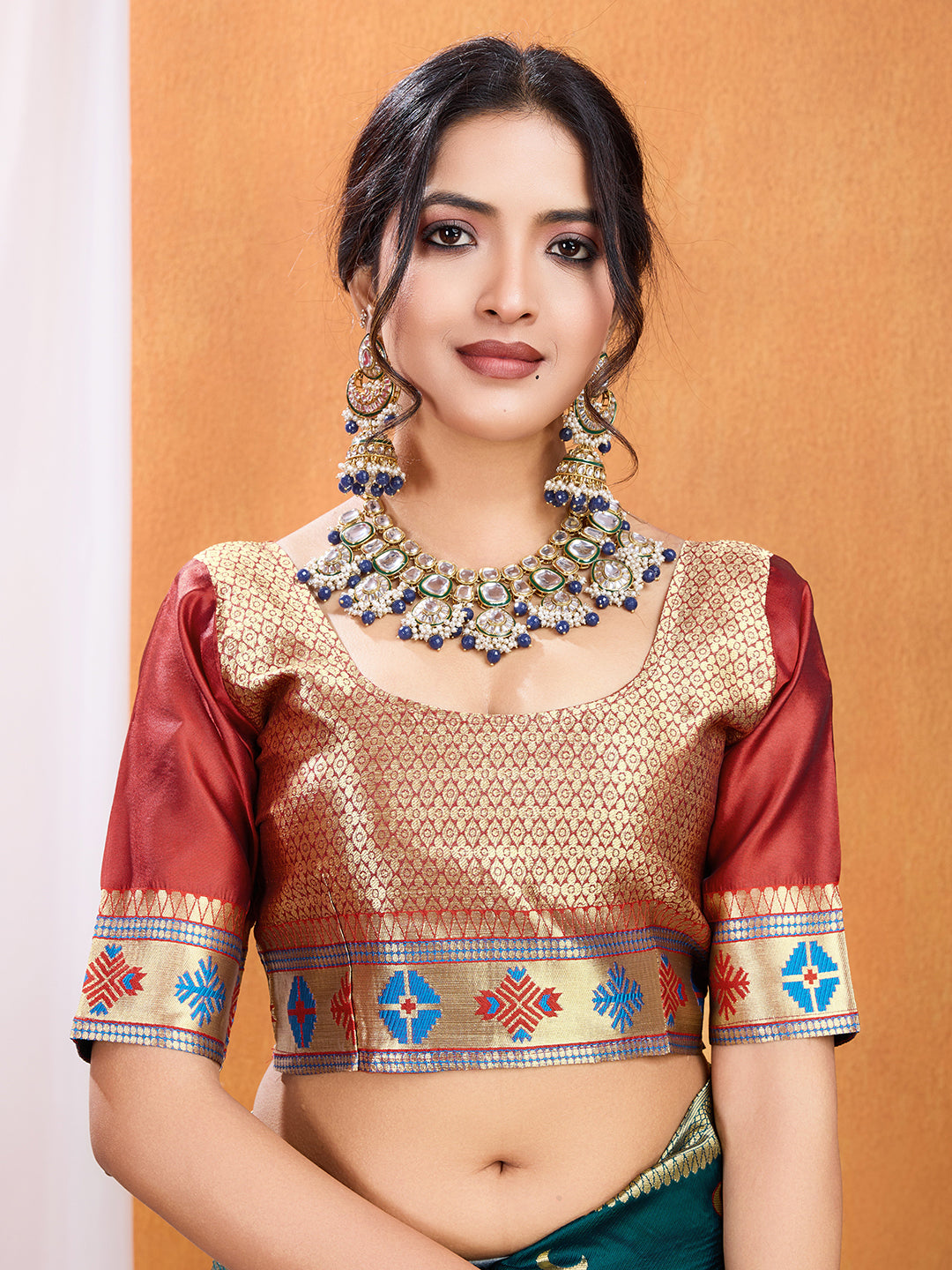 DrapeKatha Meadow Muse – Embellished Banarasi Tussar Silk Saree