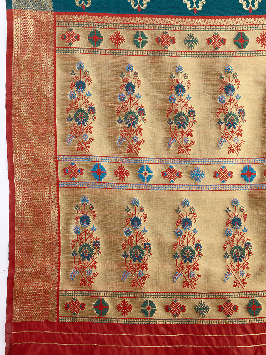 DrapeKatha Meadow Muse – Embellished Banarasi Tussar Silk Saree