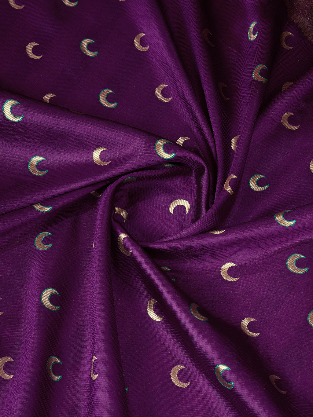DrapeKatha Mystic Plum – Embellished Banarasi Tussar Silk Saree