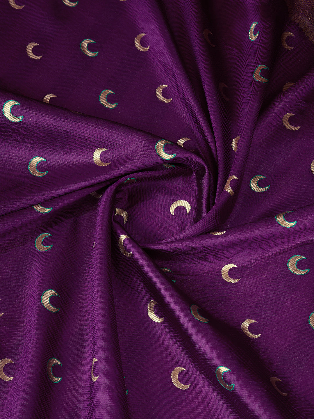 DrapeKatha Mystic Plum – Embellished Banarasi Tussar Silk Saree