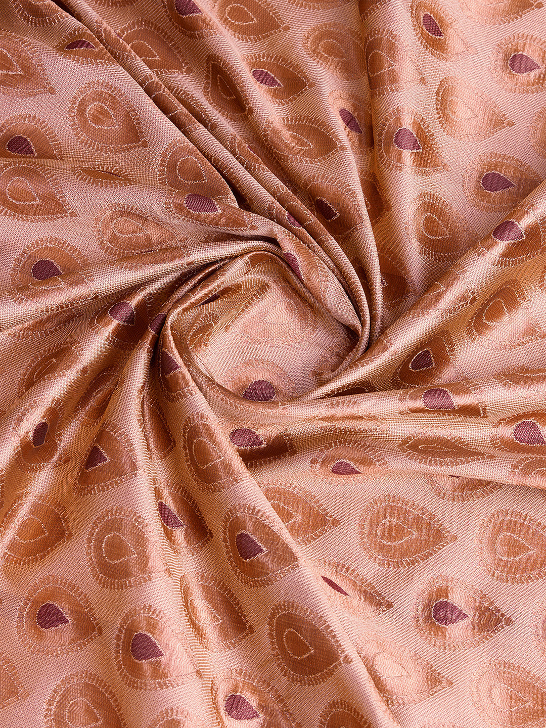 DrapeKatha Rose Reverie – Woven Bollywood Pure Silk Saree