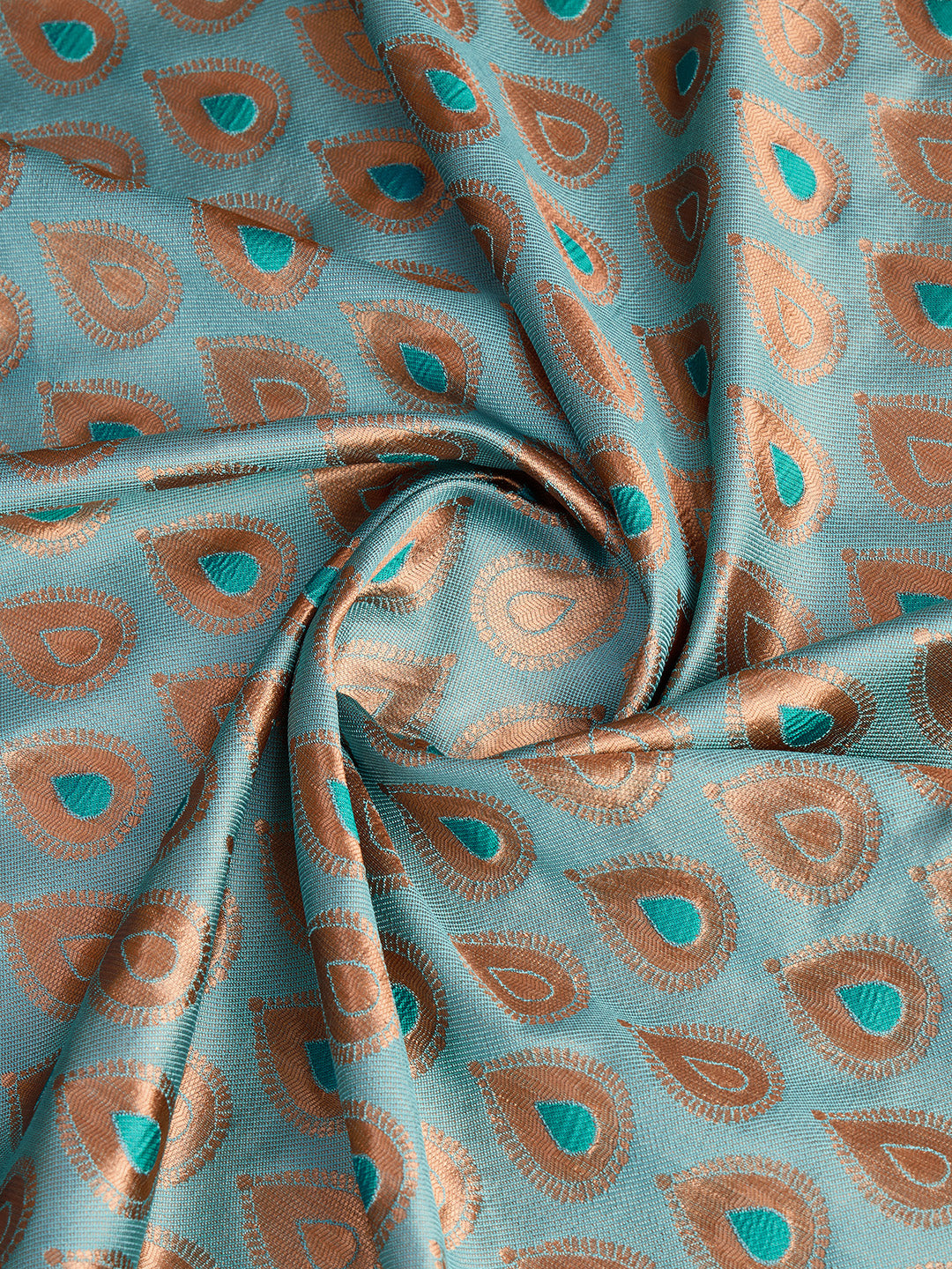 DrapeKatha Emerald Poise – Woven Bollywood Pure Silk Saree