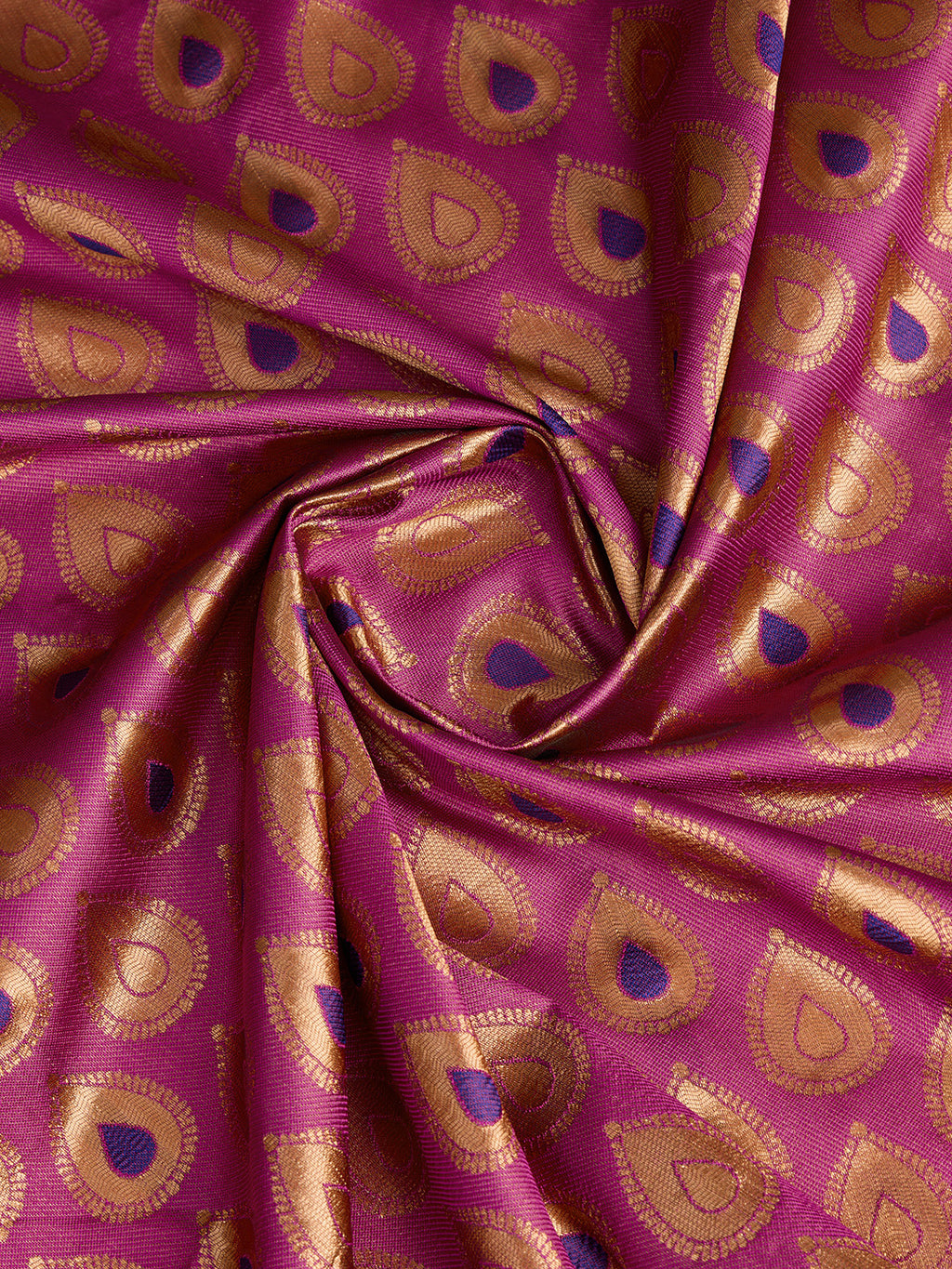 DrapeKatha Rosé Raga – Woven Bollywood Pure Silk Saree