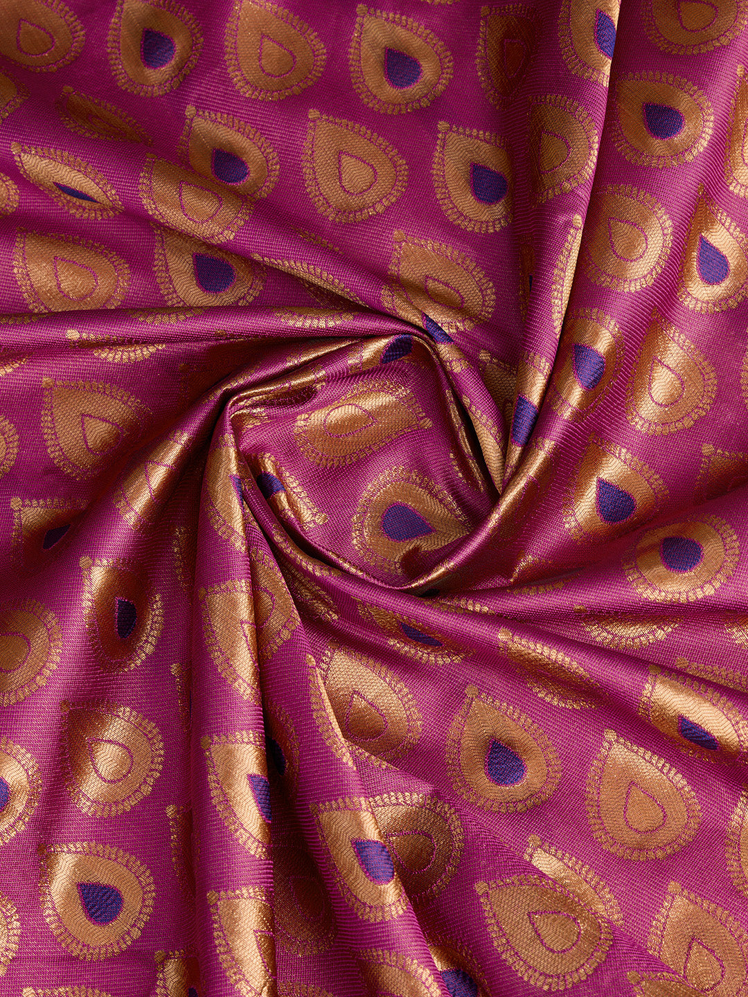 DrapeKatha Rosé Raga – Woven Bollywood Pure Silk Saree