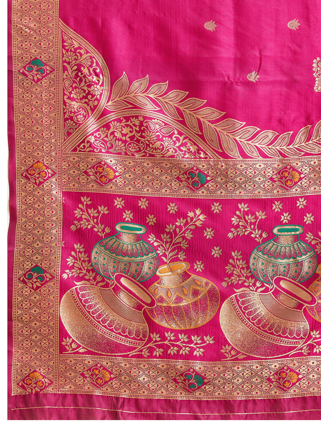 Drapekatha Rani Royale Festive Zari Woven Kota Litch Saree