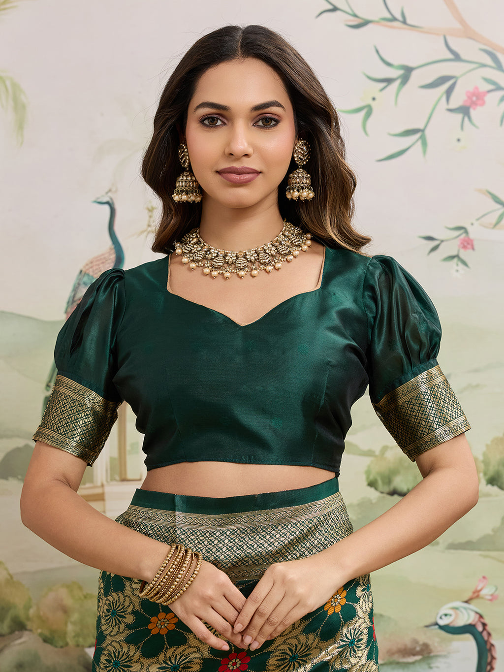 Drapekatha Festive Motif Zari Woven Kota Litch Saree