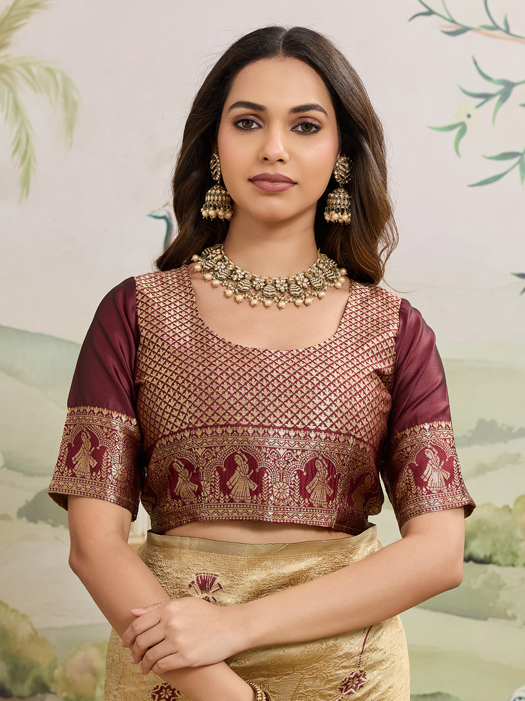 Drapekatha Heritage Wedding Zari Pallu Kota Litch Saree